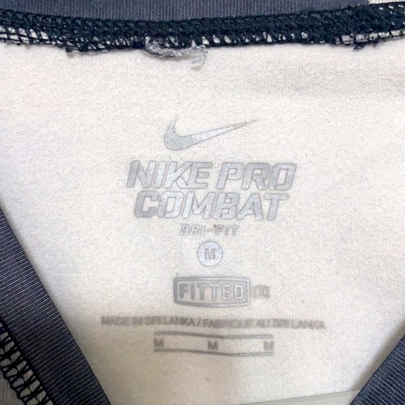 Women’s Nike Pro Combat Dri-Fit Long Sleeve Fitted Polyester & Spandex Top Sz M - Picture 4 of 7